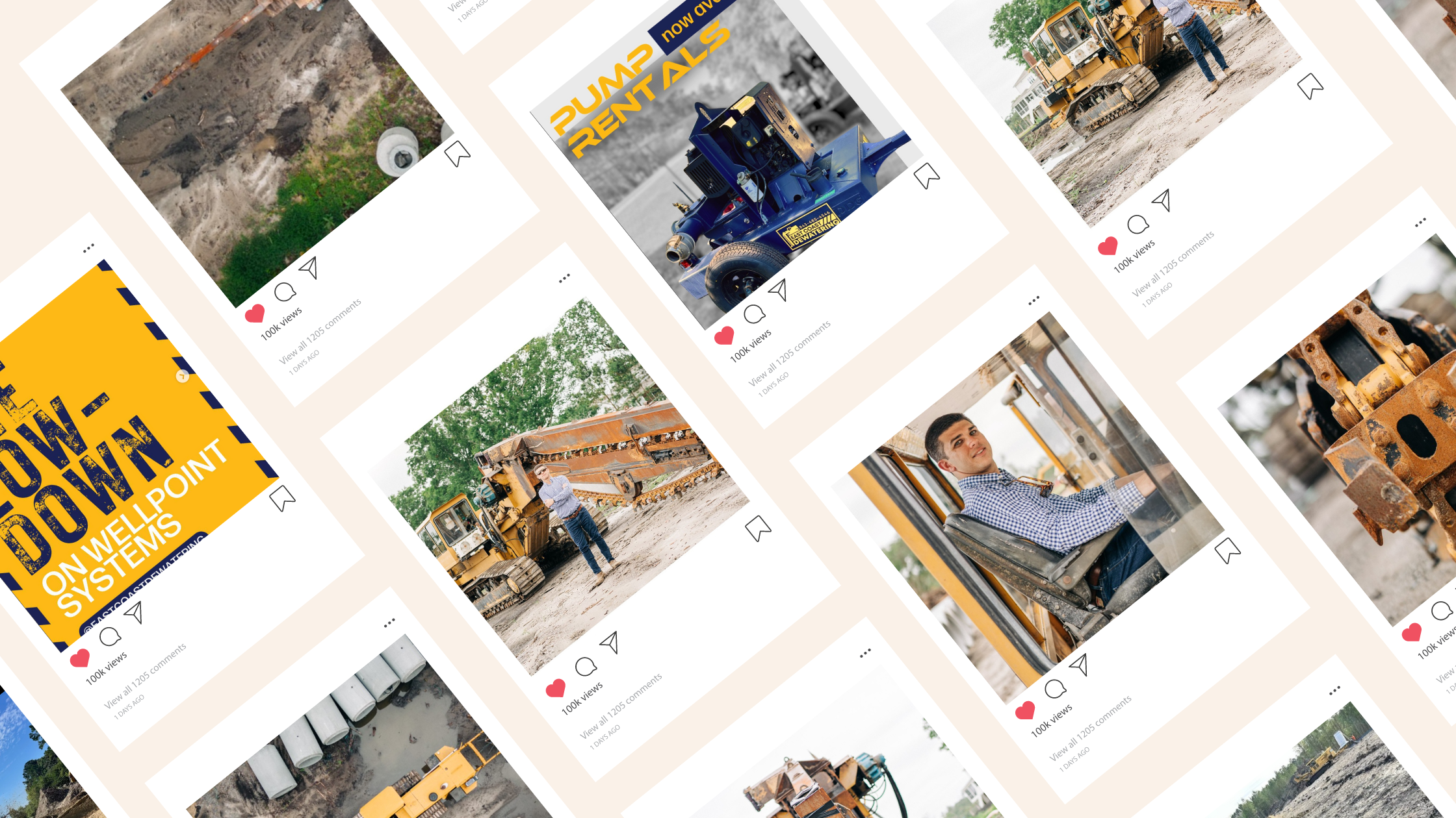 Digital marketing strategies for construction companies' mockups by Matchstick Social