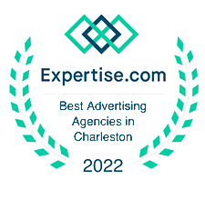 badge showing Matchstick Social as the 2022 winner of Best Advertising Agencies in Charleston for Expertise.com