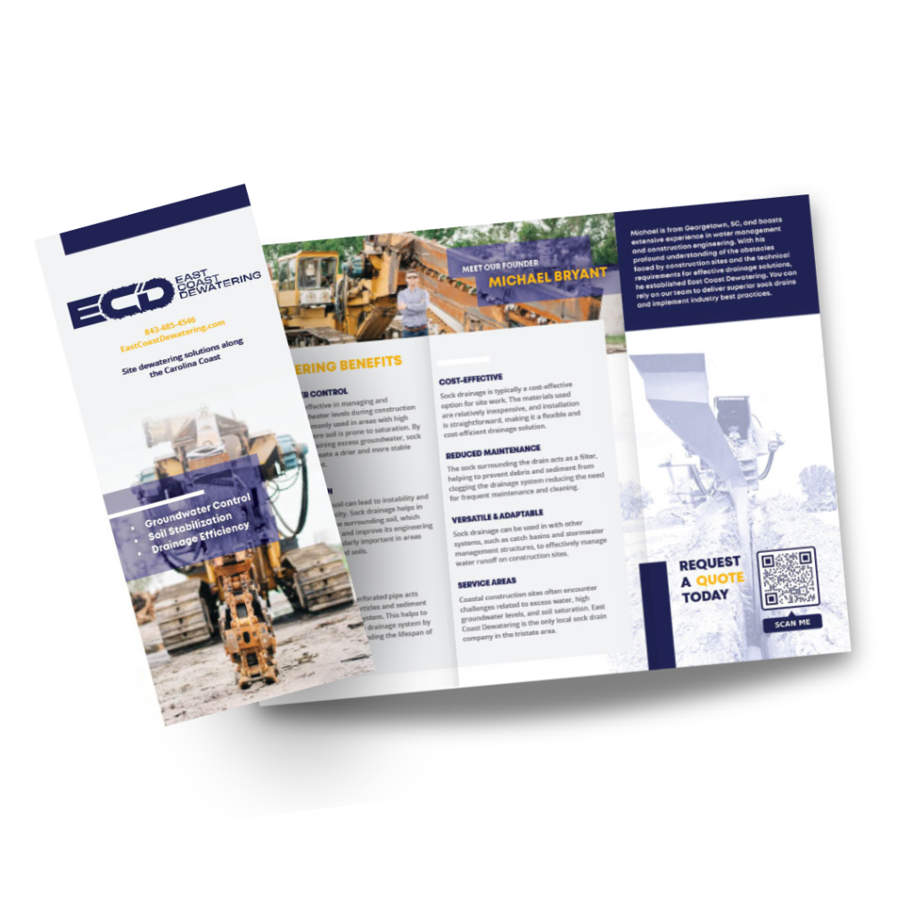 East Coast Dewatering Brochure Mockup