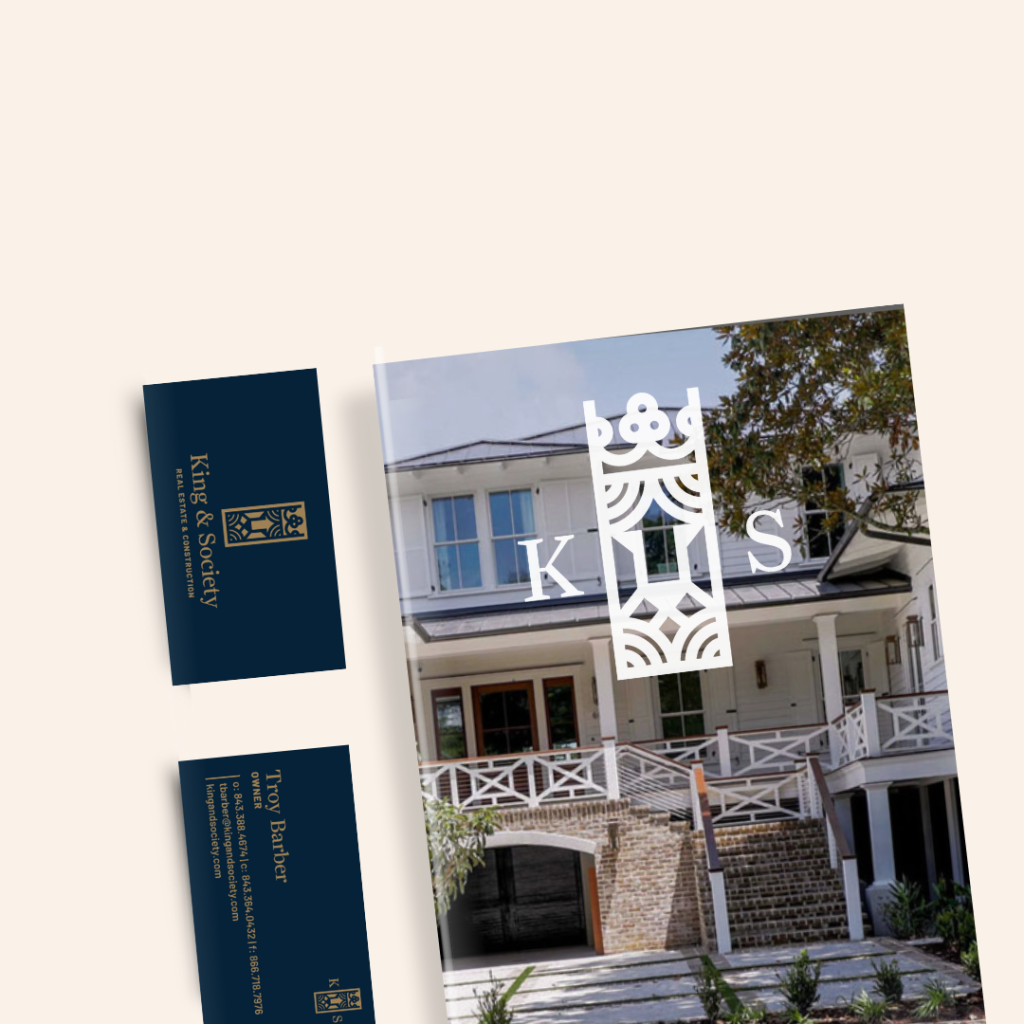 K&S Construction and Real Estate branding mockup