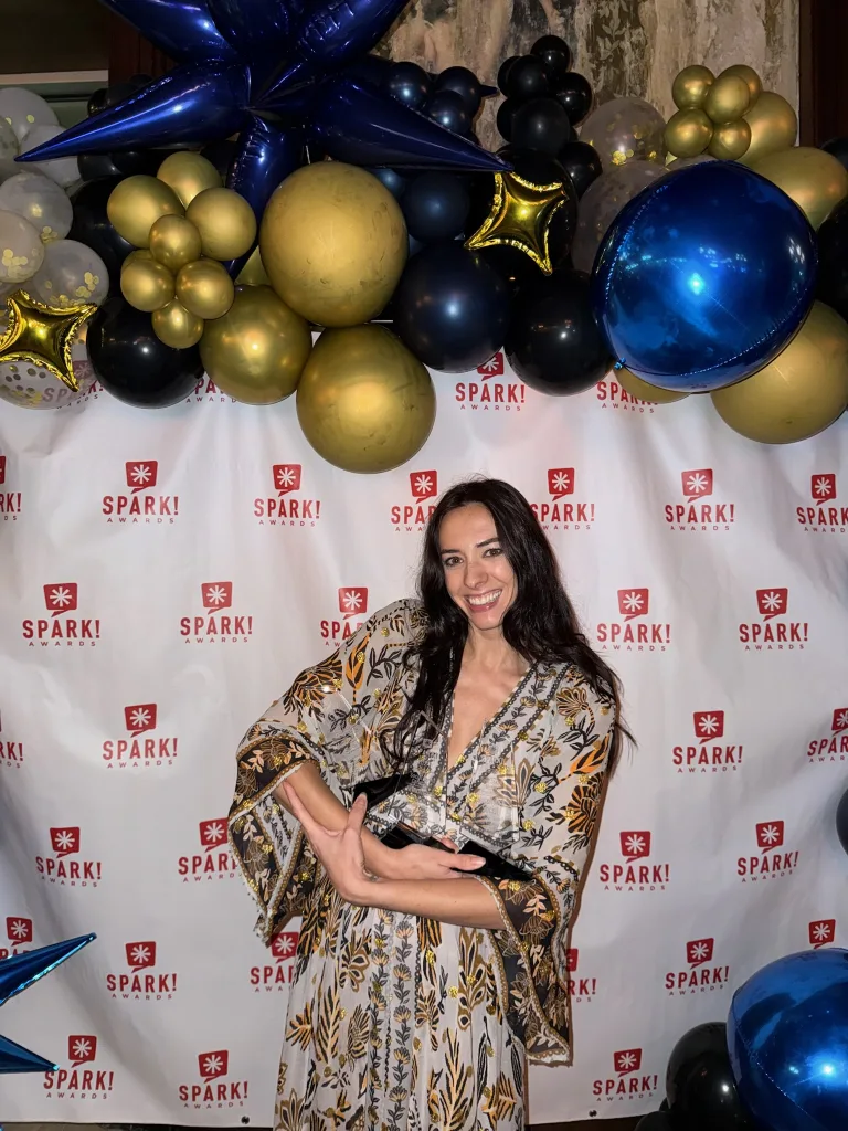 Nicole Geer of Matchstick social wins at the 2024 Spark Awards