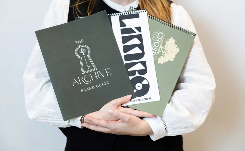 Matchstick Social staff of Charleston, SC holds brand guidelines that include strategy and logo rules.